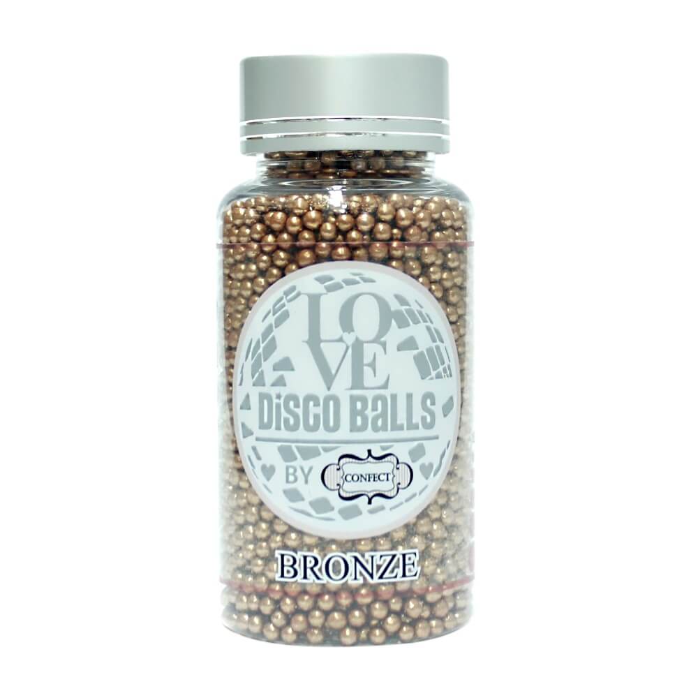 Confect Bronze Disco Balls Sprinkles 3 MM