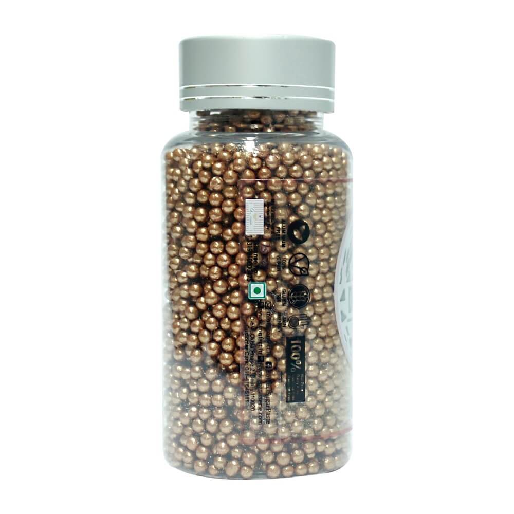 Confect Bronze Disco Balls Sprinkles 3 MM