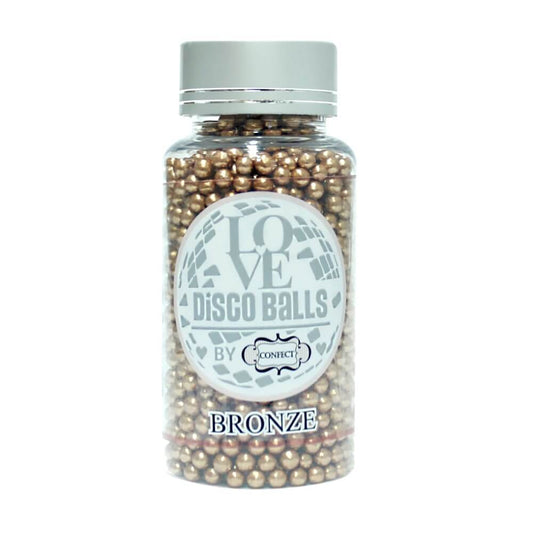 Confect Bronze Disco Balls Sprinkles 4 MM