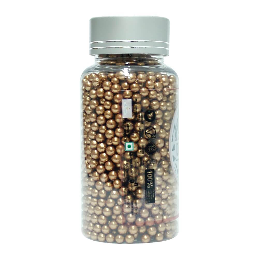 Confect Bronze Disco Balls Sprinkles 4 MM