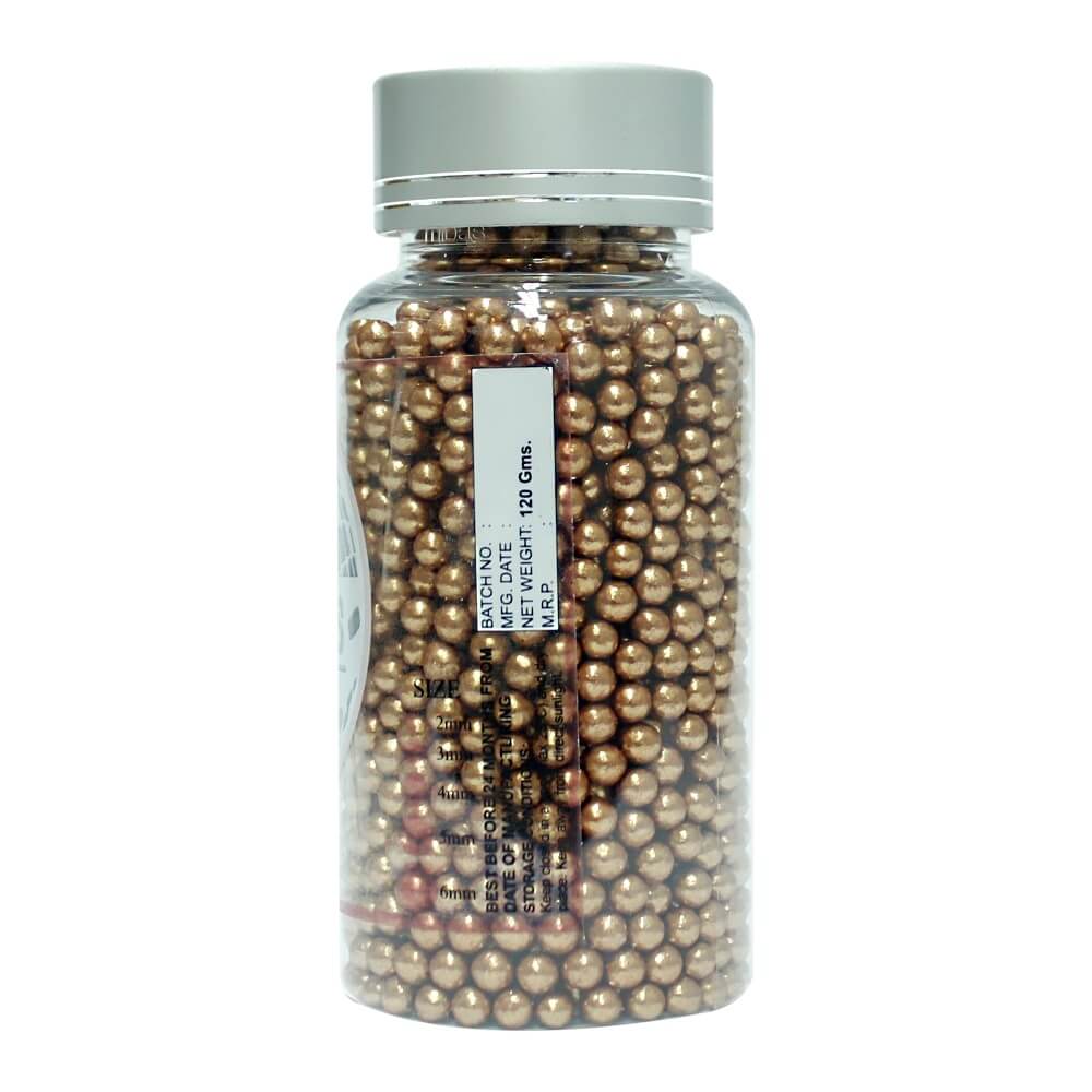Confect Bronze Disco Balls Sprinkles 4 MM