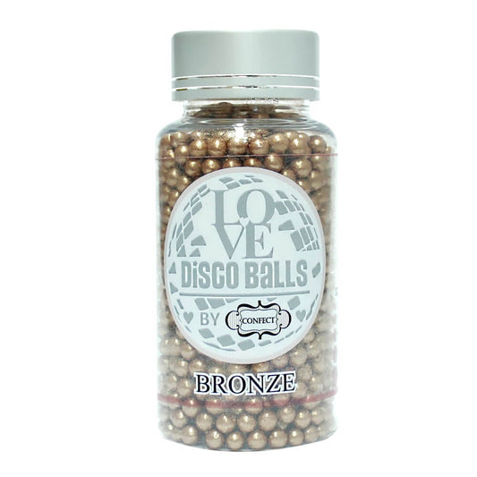 Confect Bronze Disco Balls Sprinkles 6 MM
