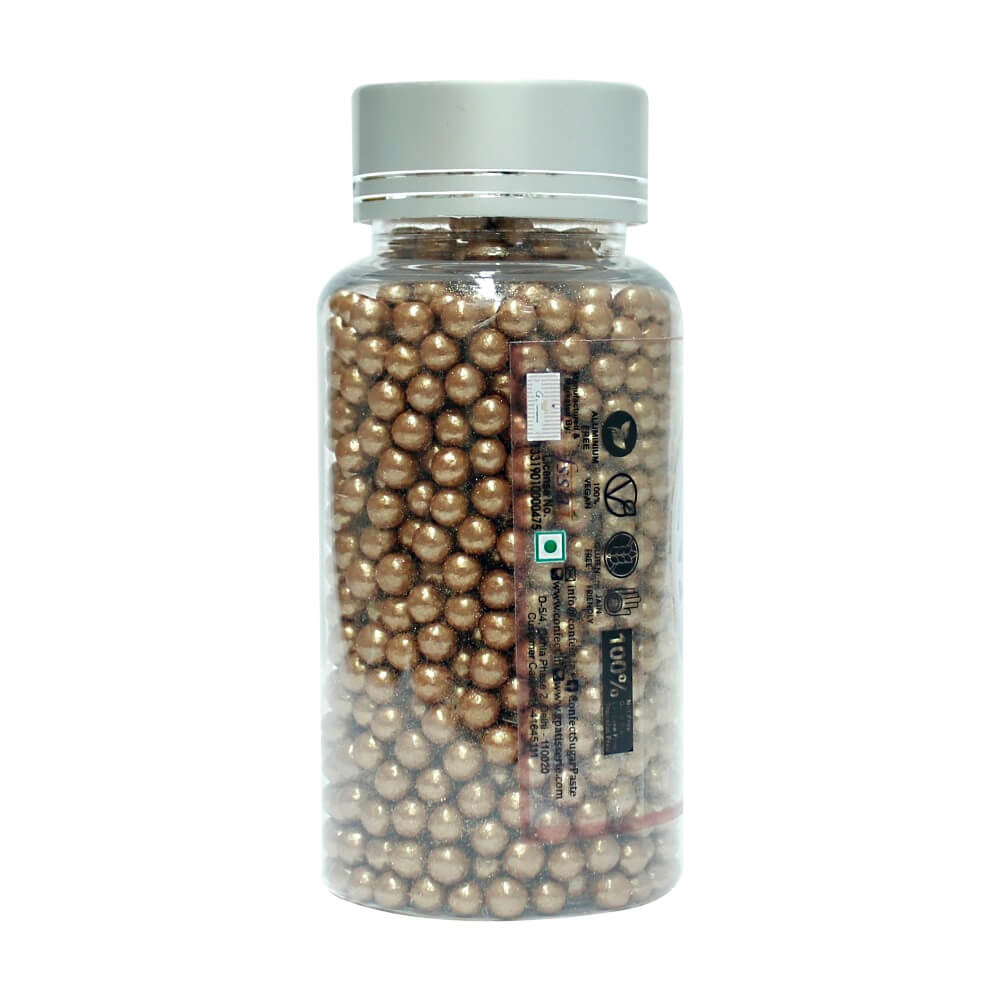Confect Bronze Disco Balls Sprinkles 6 MM