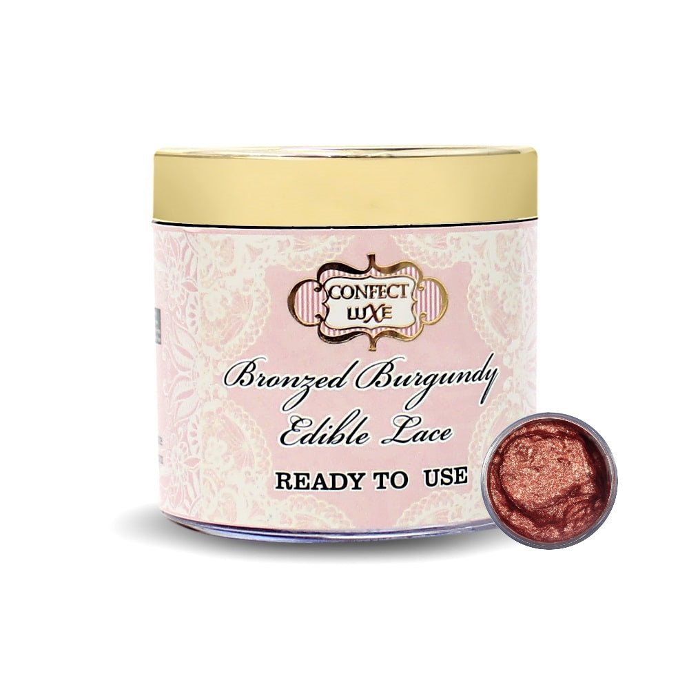 Confect Bronzed Burgundy | Edible Lace