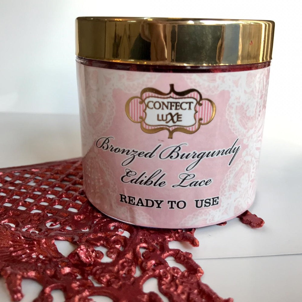 Confect Bronzed Burgundy | Edible Lace