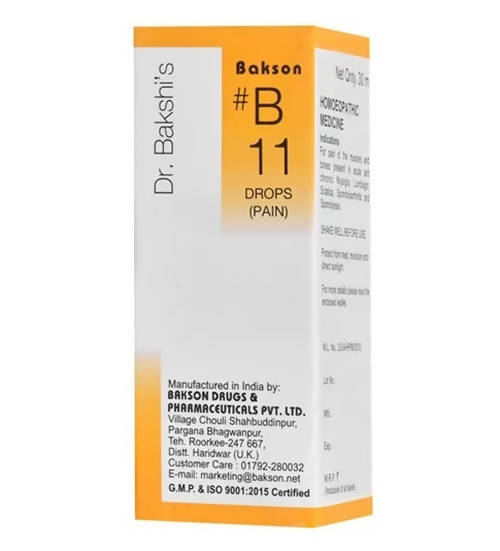 Bakson's Homeopathy B11 Drops (Pain) 