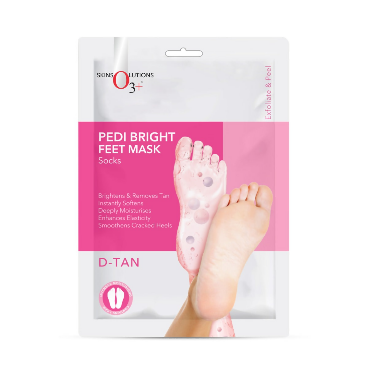 Professional O3+ Pedi Bright Foot Socks Cream Mask 