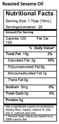 Siddhagiri's Satvyk Organic Wood Pressed Black Sesame Oil (Kala Til) Facts