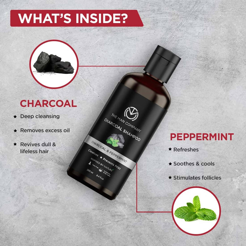 The Man Company Charcoal Shampoo  Grab2Buy The Man Company Grab2Buy