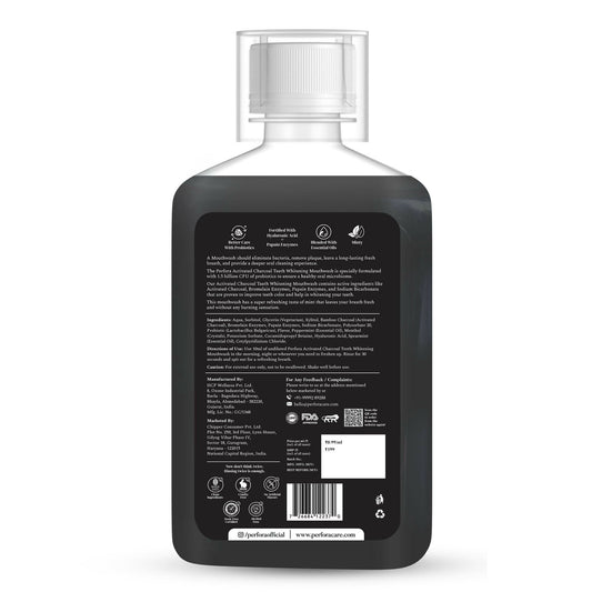 Perfora Activated Charcoal Mouthwash - Fresh Mint 