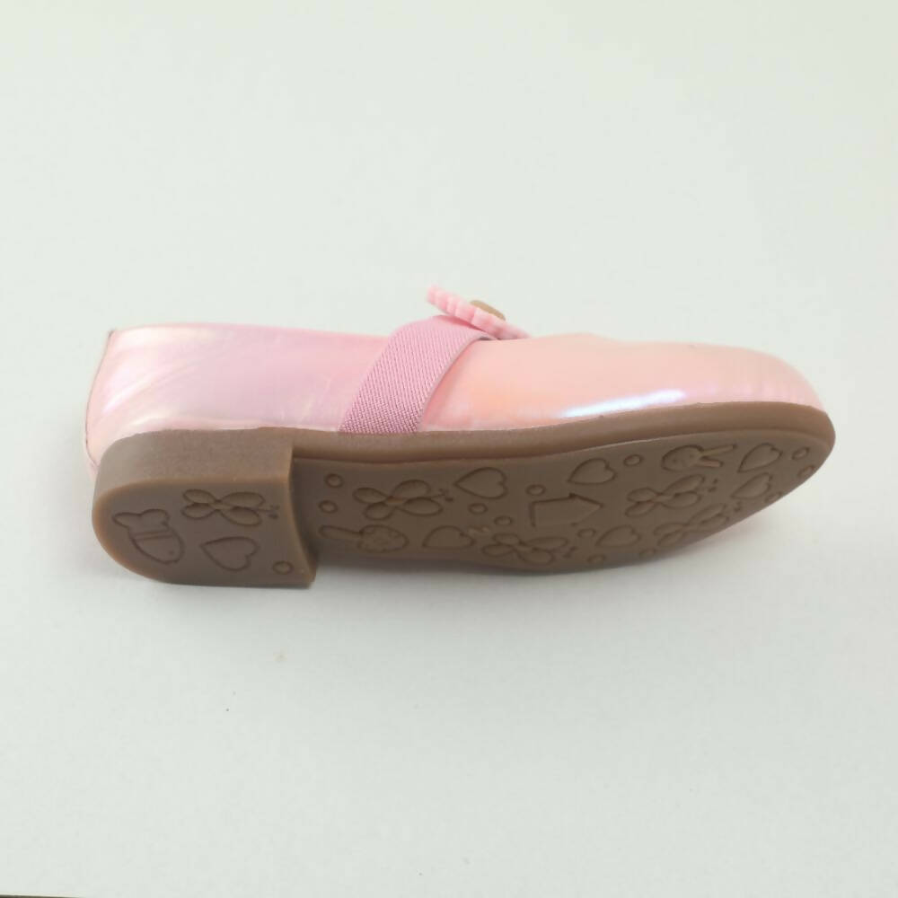 Tiny Bugs Girls Flower Embellished Ballerinas - Pink  Grab2Buy Tiny Bugs Grab2Buy