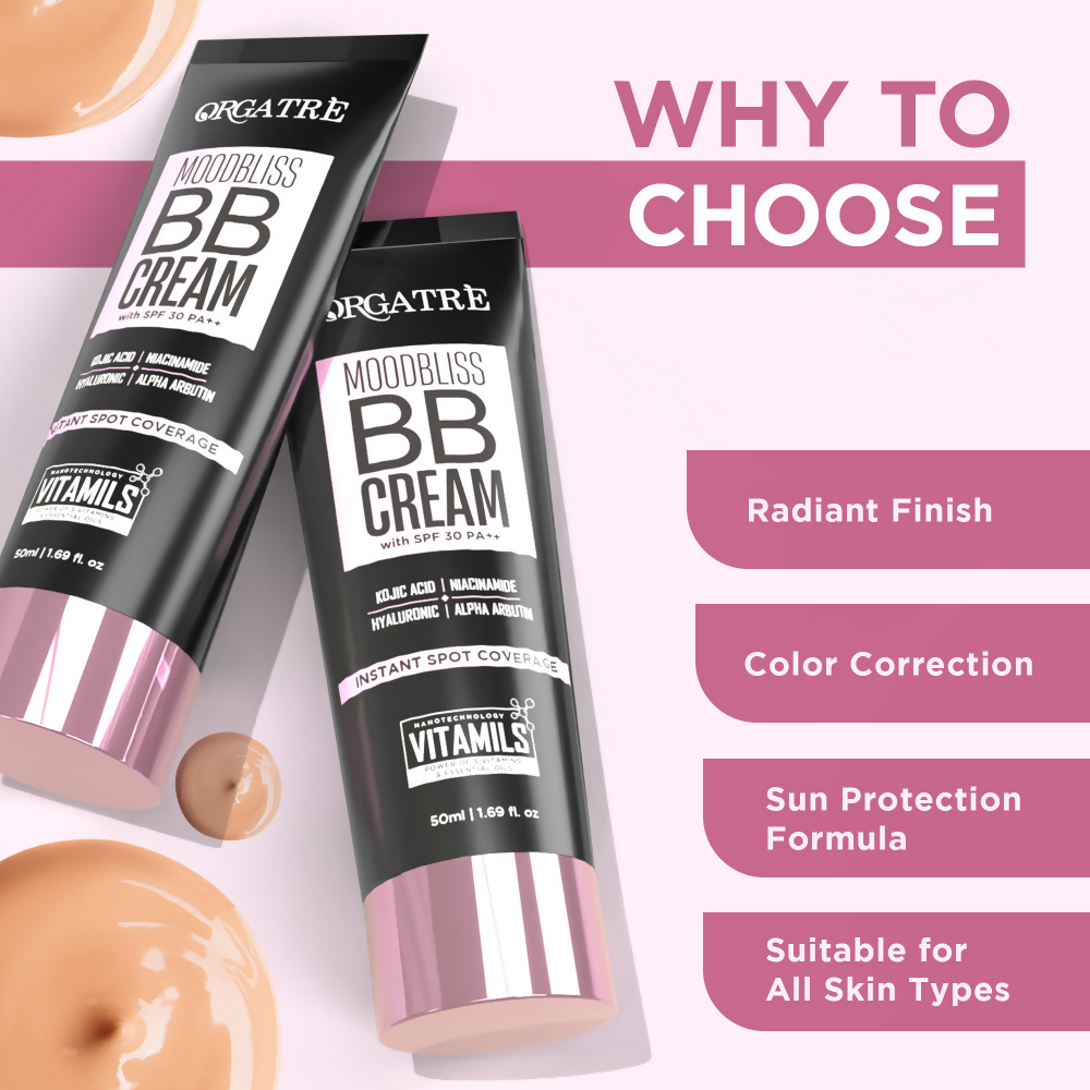 Orgatre Moodbliss BB Cream With SPF 30 PA++ - Dusk Brown-240 