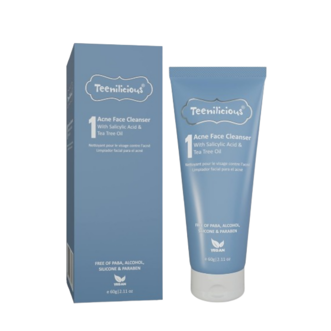 Teenilicious Acne Face Cleanser With 1.5% Salicylic Acid & Tea Tree Oil 