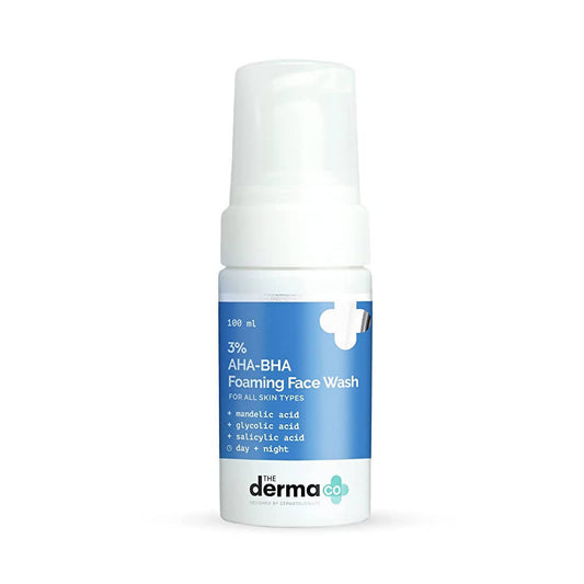 The Derma Co 3% AHA-BHA Foaming Face Wash  Grab2Buy The Derma Co Grab2Buy