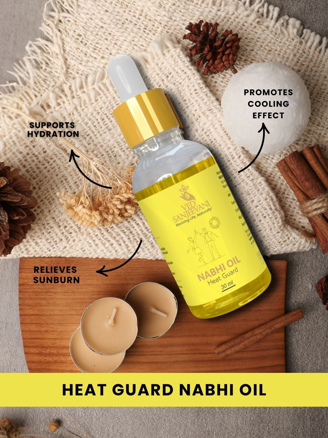 Ved Sanjeevani Heat Guard Nabhi Oil  Grab2Buy Ved Sanjeevani Grab2Buy