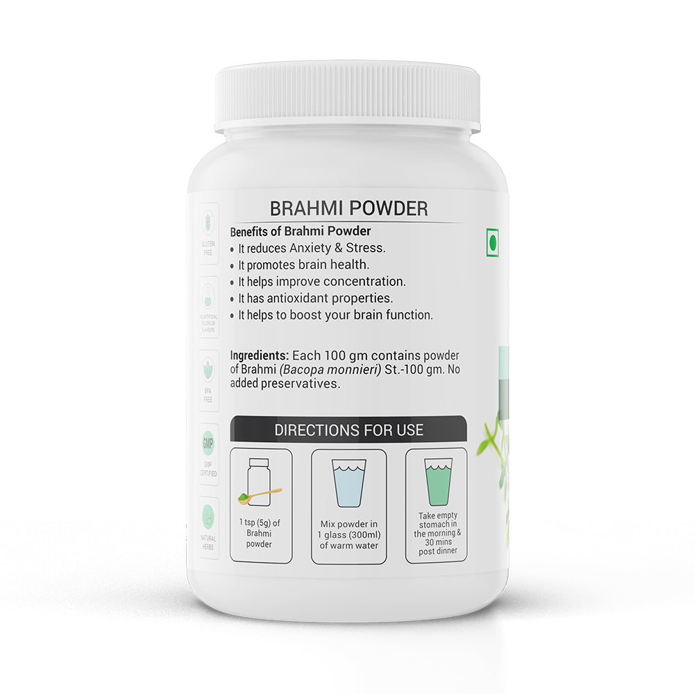 Krishna'S Herbal & Ayurveda Brahmi Powder 