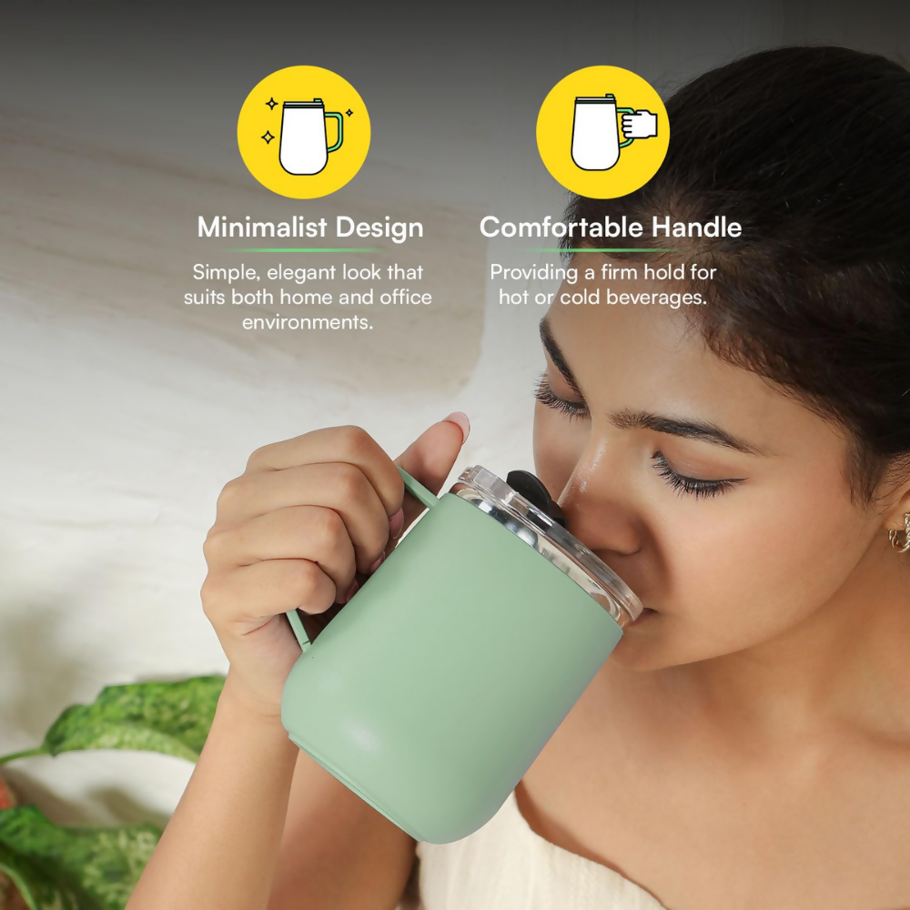 Udyan Tea Stainless Steel Insulated Mug - Mint Green  Grab2Buy Udyan Tea Grab2Buy