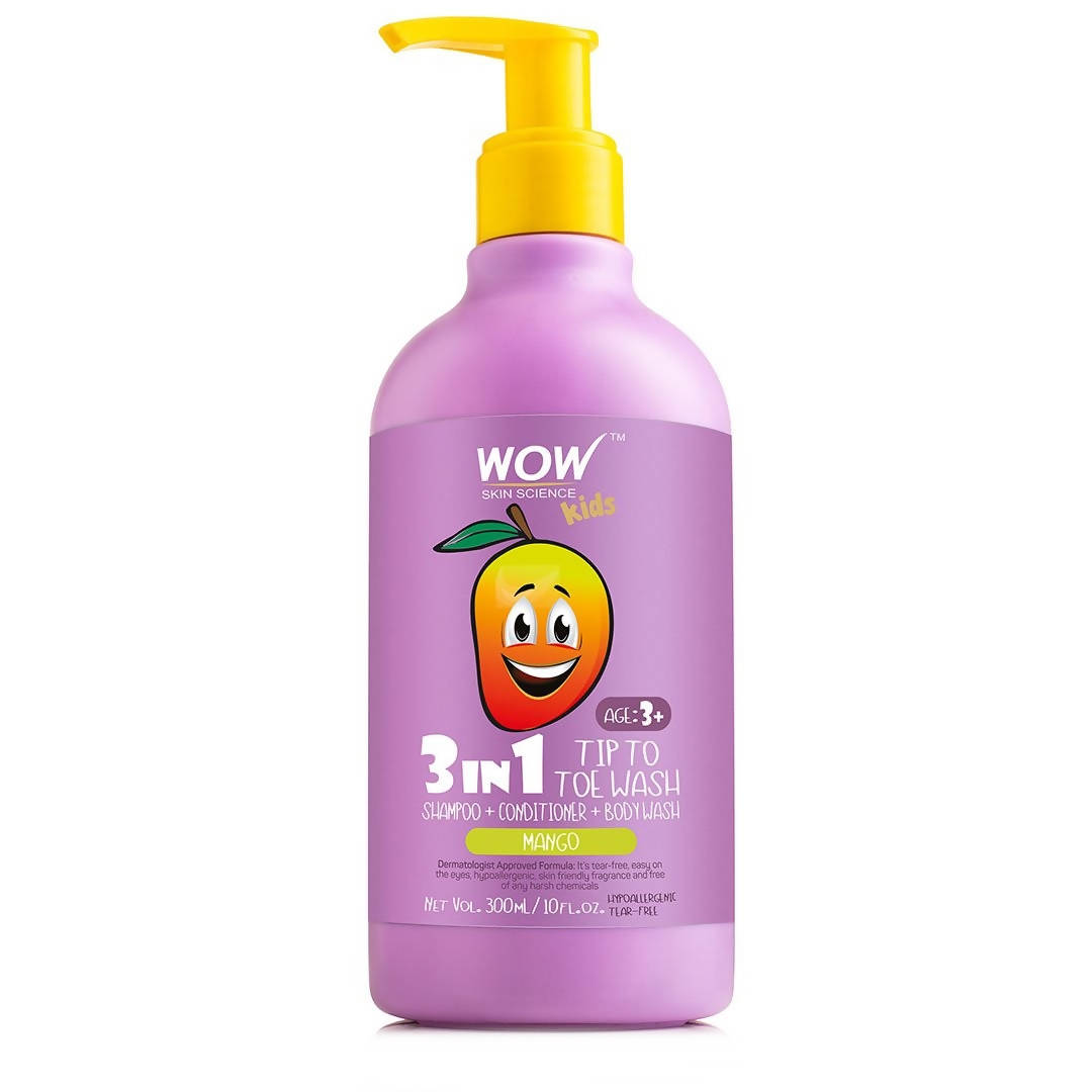 Wow Skin Science Kids Mango 3 in 1 Tip to Toe Wash  Grab2Buy Wow Skin Science Grab2Buy