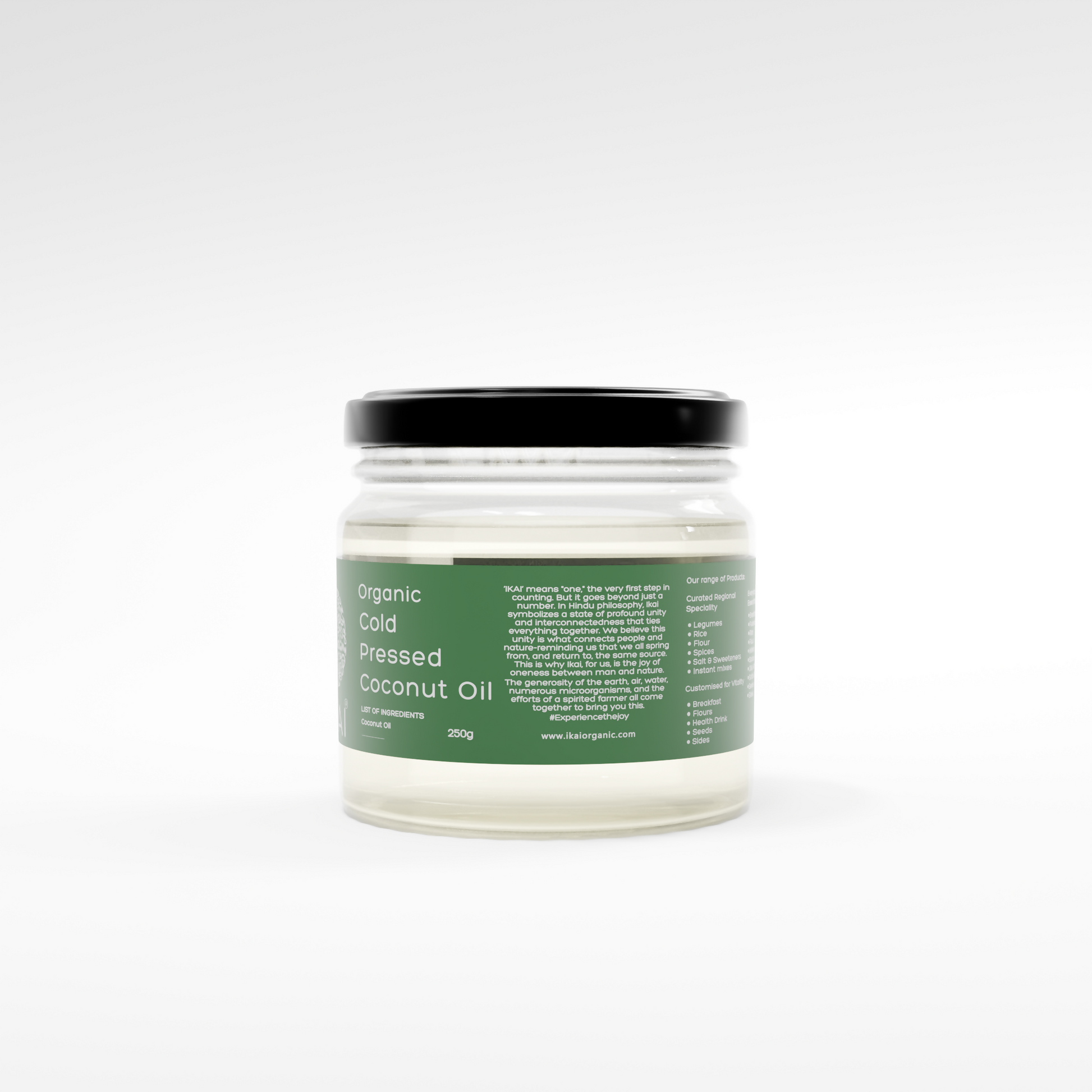 3 - Organic Cold Pressed Coconut Oil - 250ml