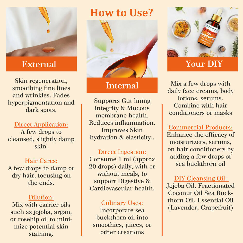 Beauty Secrets Organic Sea Buckthorn Berry Oil  Grab2Buy Beauty Secrets Grab2Buy