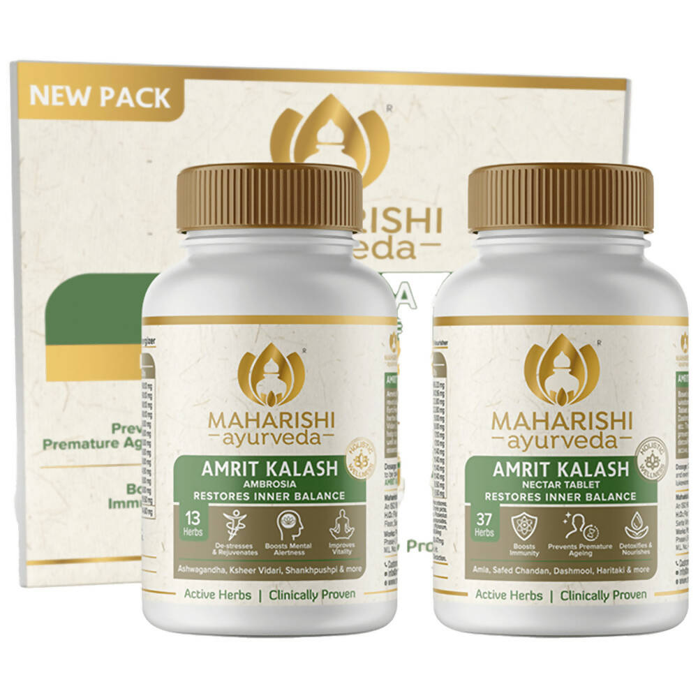 Maharishi Ayurveda Amrit Kalash - Dual Pack With Sugar Free Tablets 