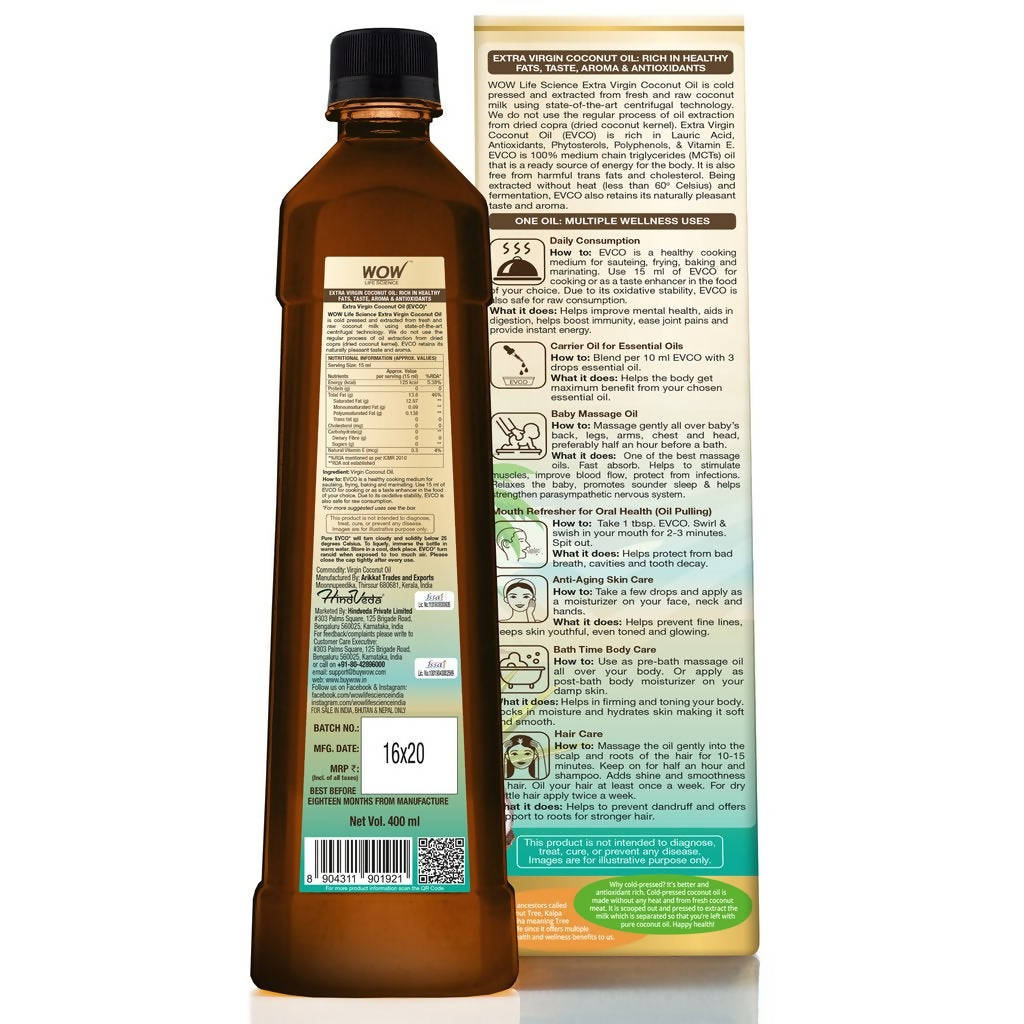 Wow Skin Science Extra Virgin Coconut Oil  Grab2Buy Wow Skin Science Grab2Buy