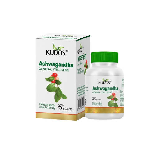 Kudos Ayurveda Ashwagandha Tablets For General Wellness 