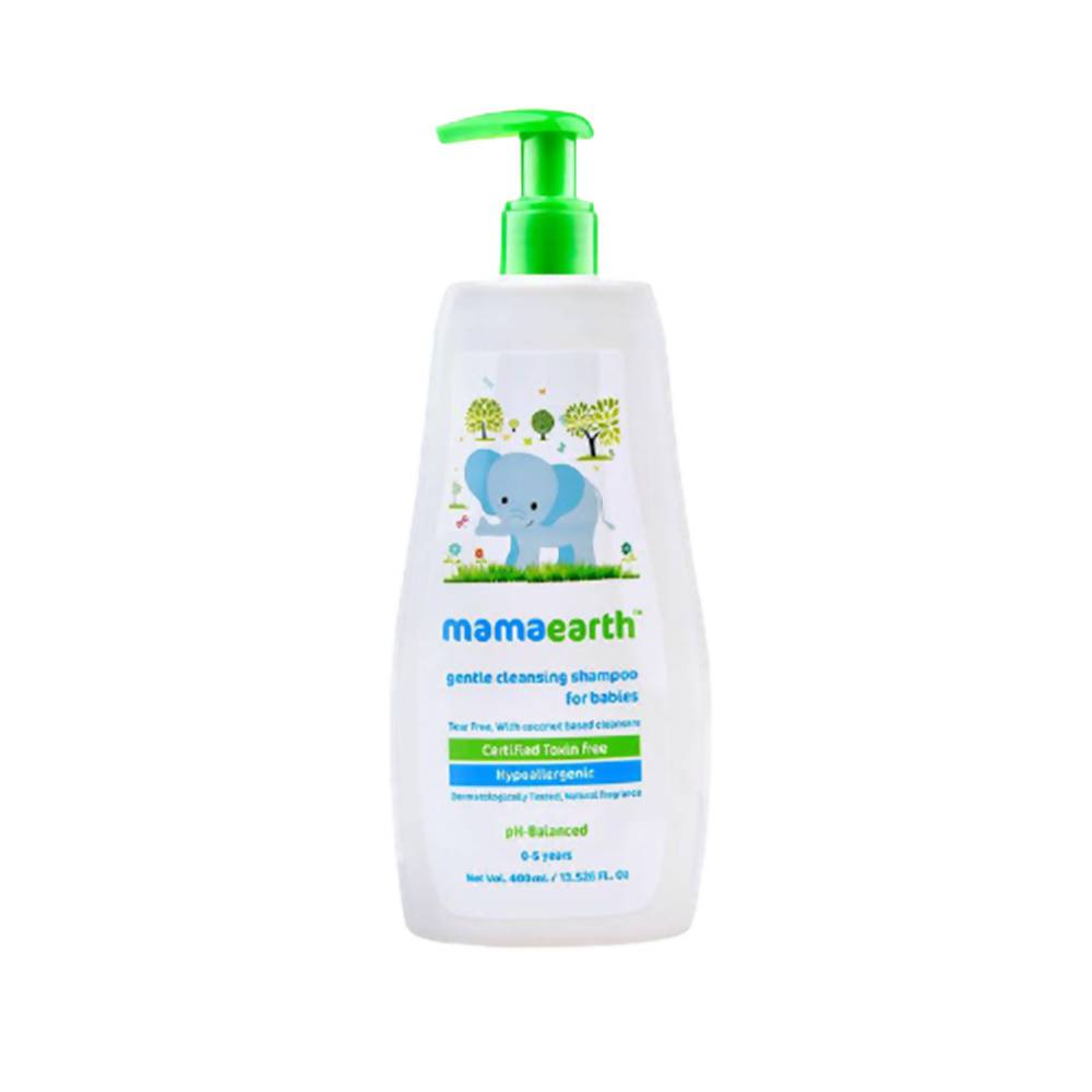 Mamaearth Gentle Cleansing Baby Shampoo For Natural Cleansers & Tear-Free Formula 
