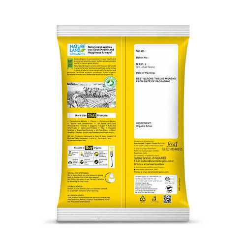 Nature Land Organics Arhar Dal 