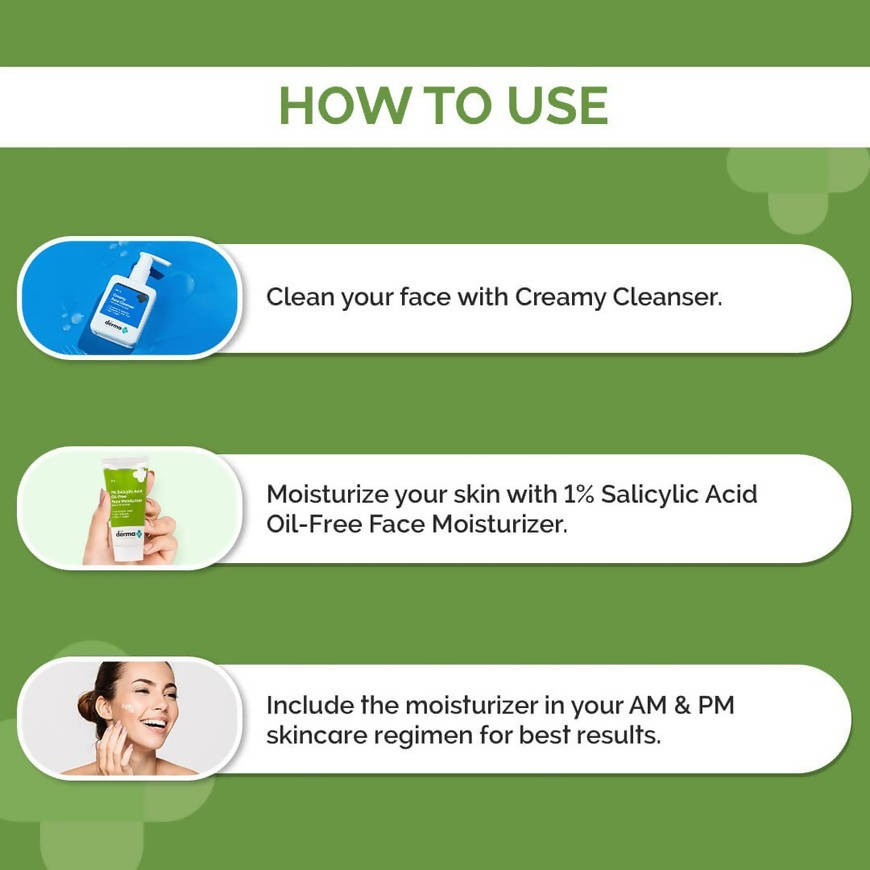 The Derma Co 1% Salicylic Acid Oil-Free Moisturizer For Active Acne  Grab2Buy The Derma Co Grab2Buy