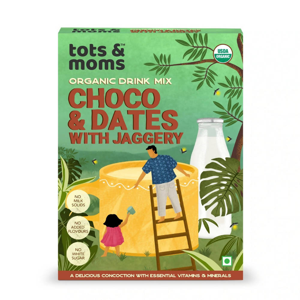 Tots and Moms Organic Choco Dates with Jaggery Drink Mix  Grab2Buy Tots and Moms Grab2Buy