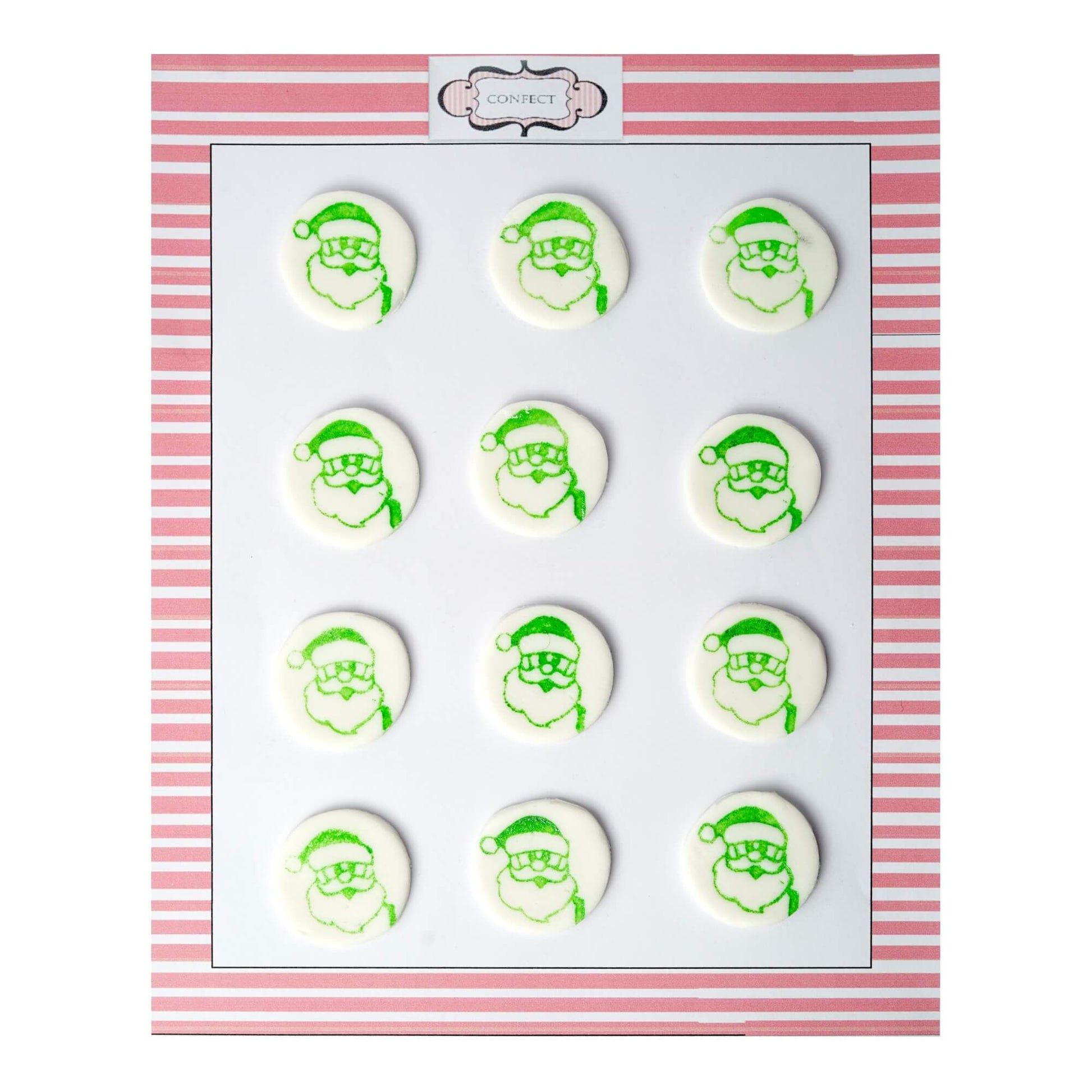 Confect Assorted Christmas Mix Green  | Edible Christmas Topper