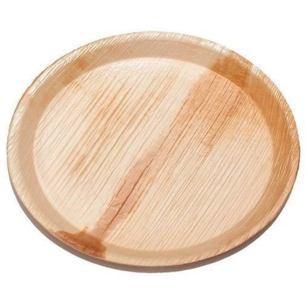 Eco Friendly Areca Leaf 8" Round Rimmed Plate | Grab2Buy