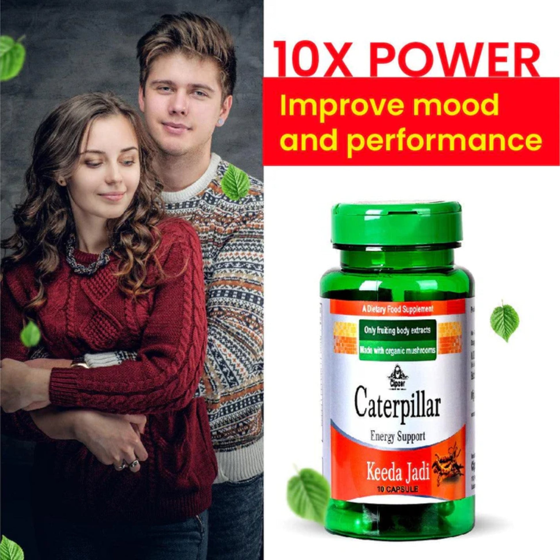 Cipzer Caterpillar Keeda Jadi Capsules 