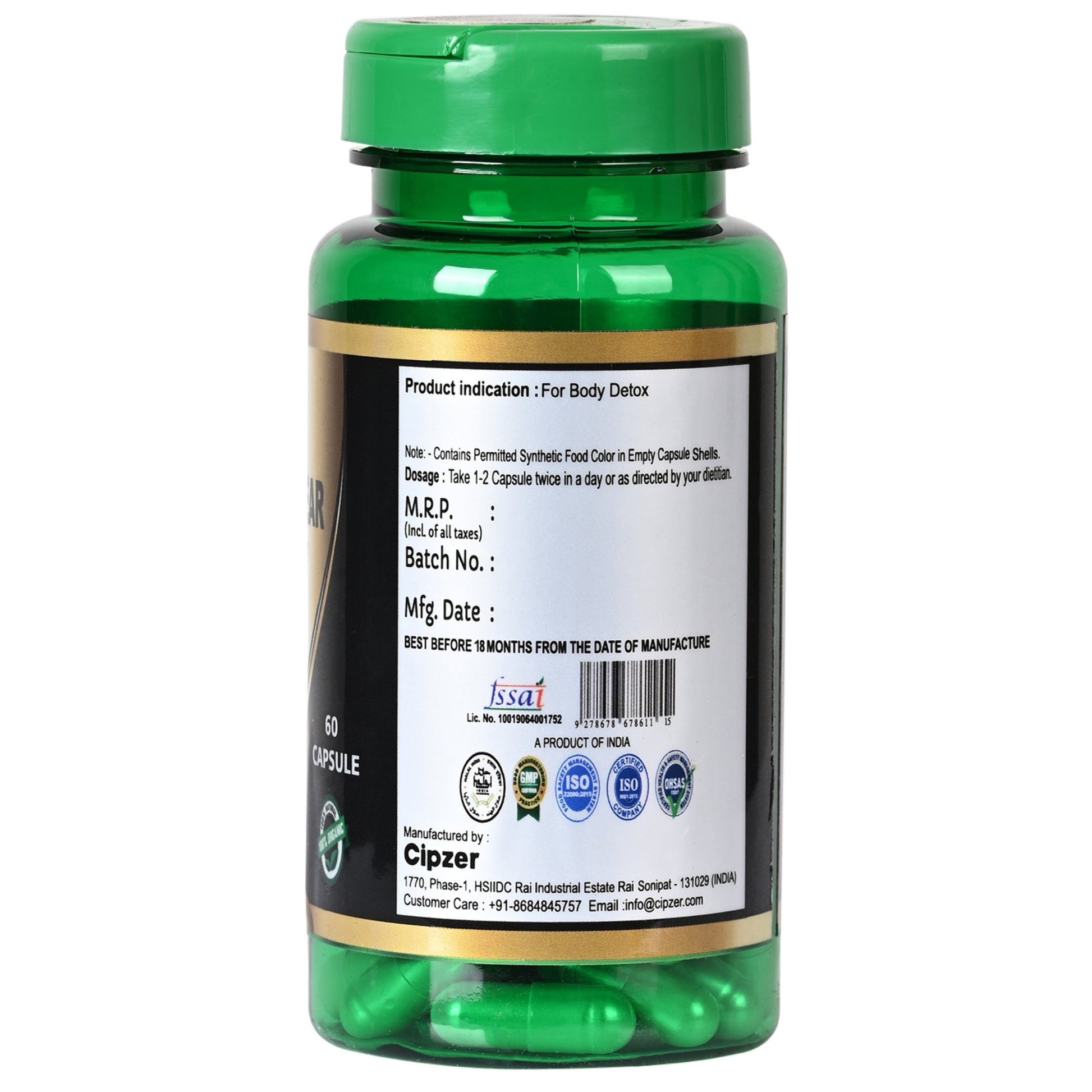 Cipzer Doctor Clear Body Toxin Capsules 
