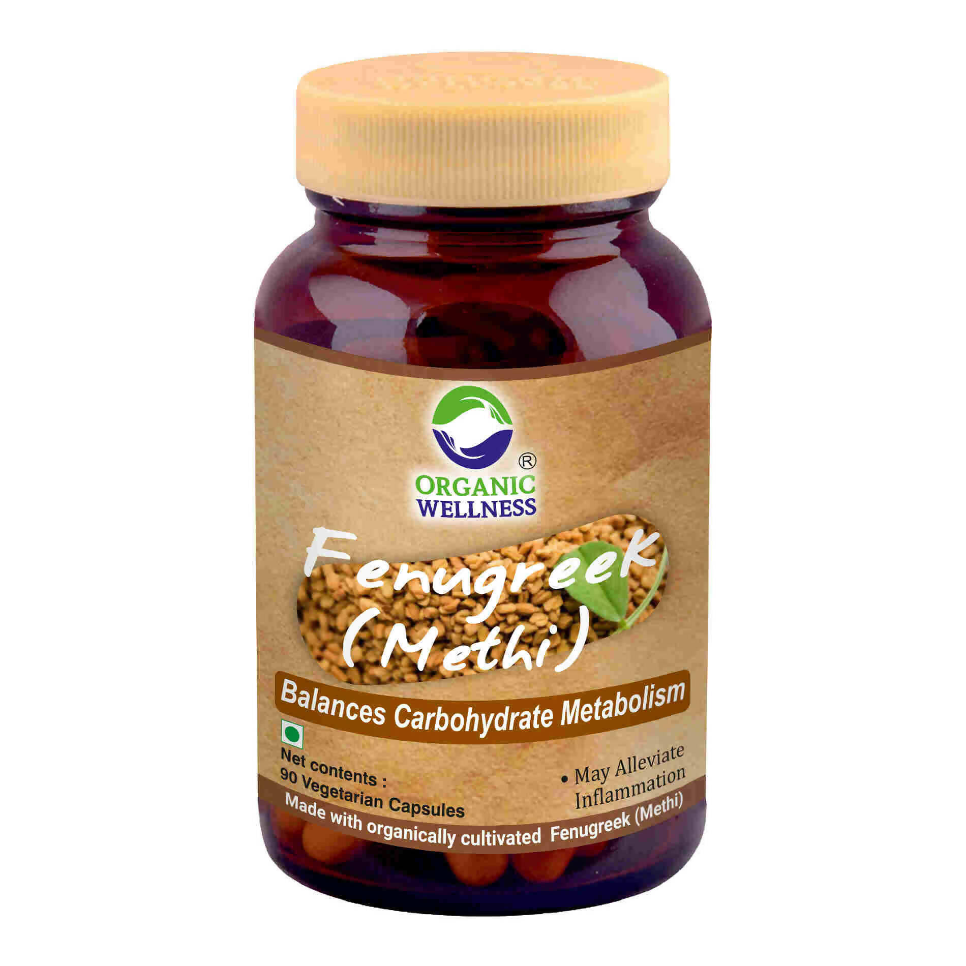 Organic Wellness Fenugreek (Methi) Vegetarian Capsules - Grab2buy