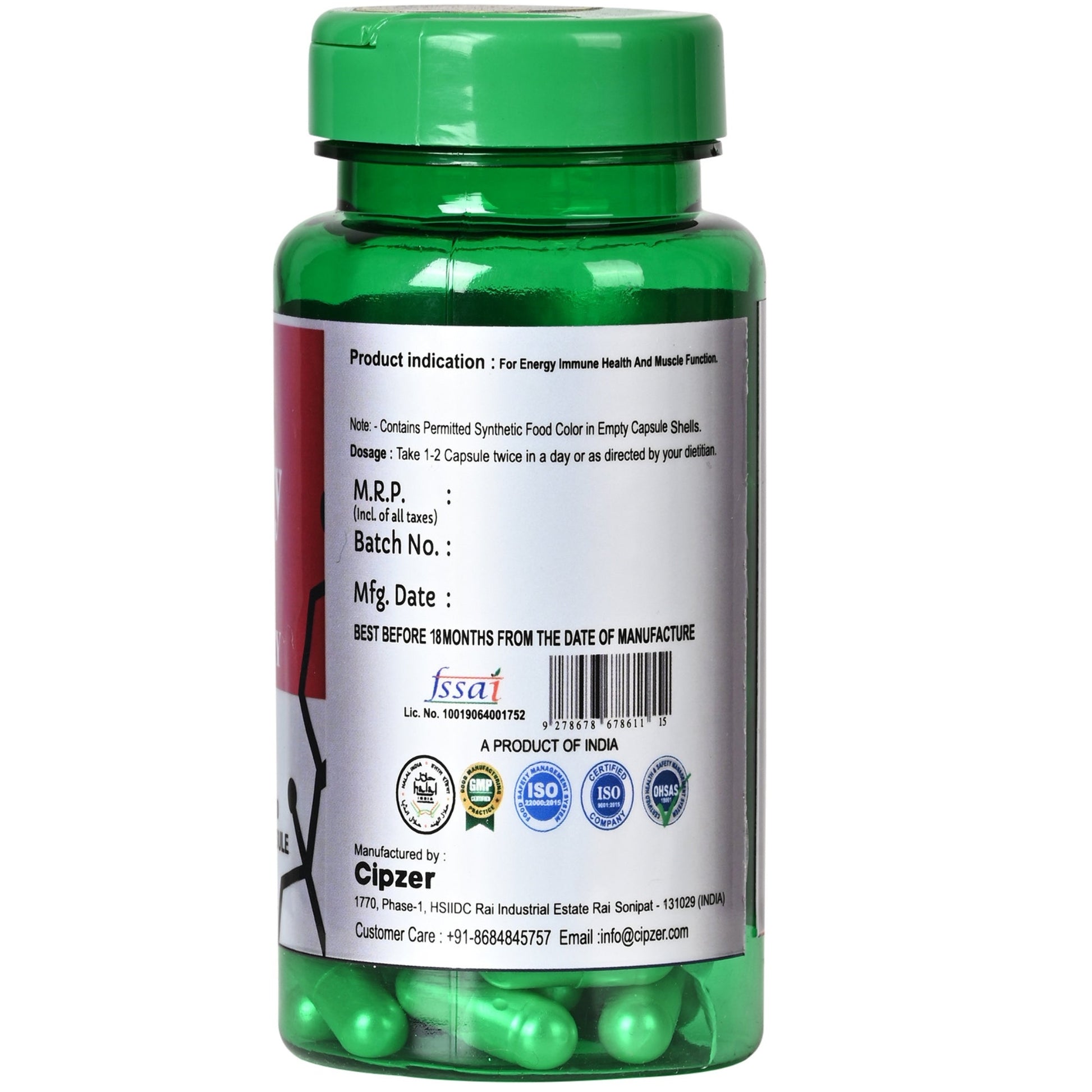 Cipzer Energy Support Everyday Capsules 