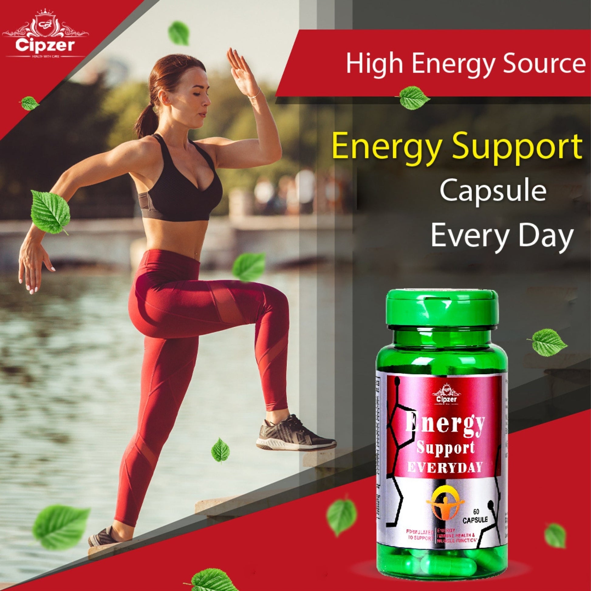 Cipzer Energy Support Everyday Capsules 