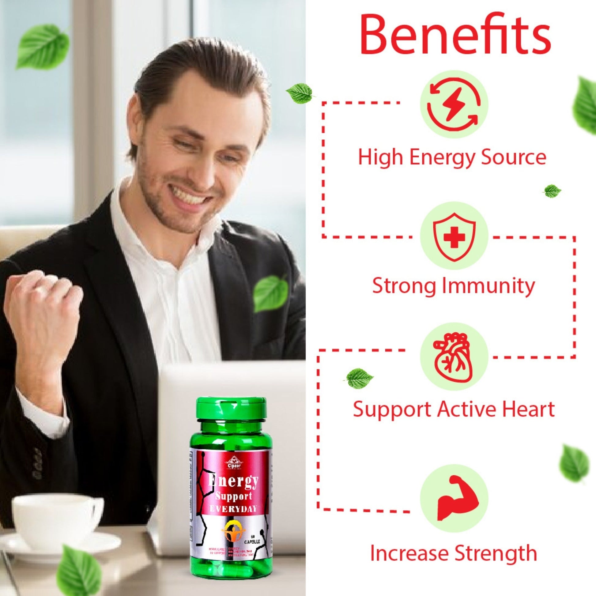 Cipzer Energy Support Everyday Capsules 