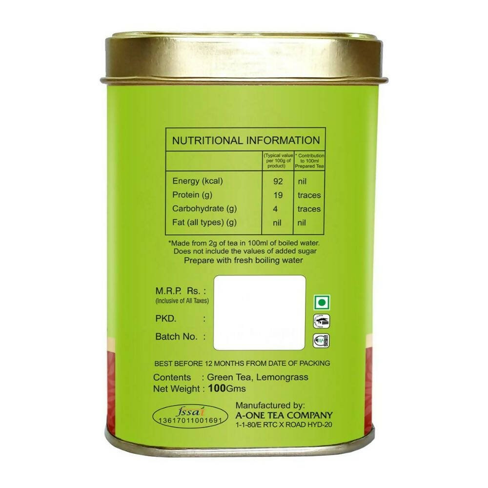 A-One Classic Premium Lemongrass Green Tea - Grab2buy