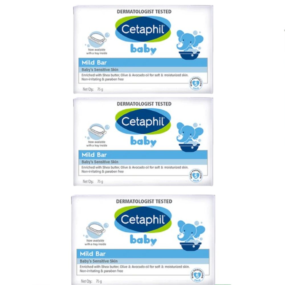 Cetaphil Baby Mild Bar Face & Body For Baby's Sensitive Skin 