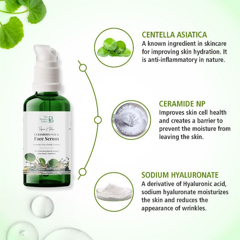 The Beauty Sailor Repair & Glow Ceramides + Cica Face Serum  Grab2Buy The Beauty Sailor Grab2Buy