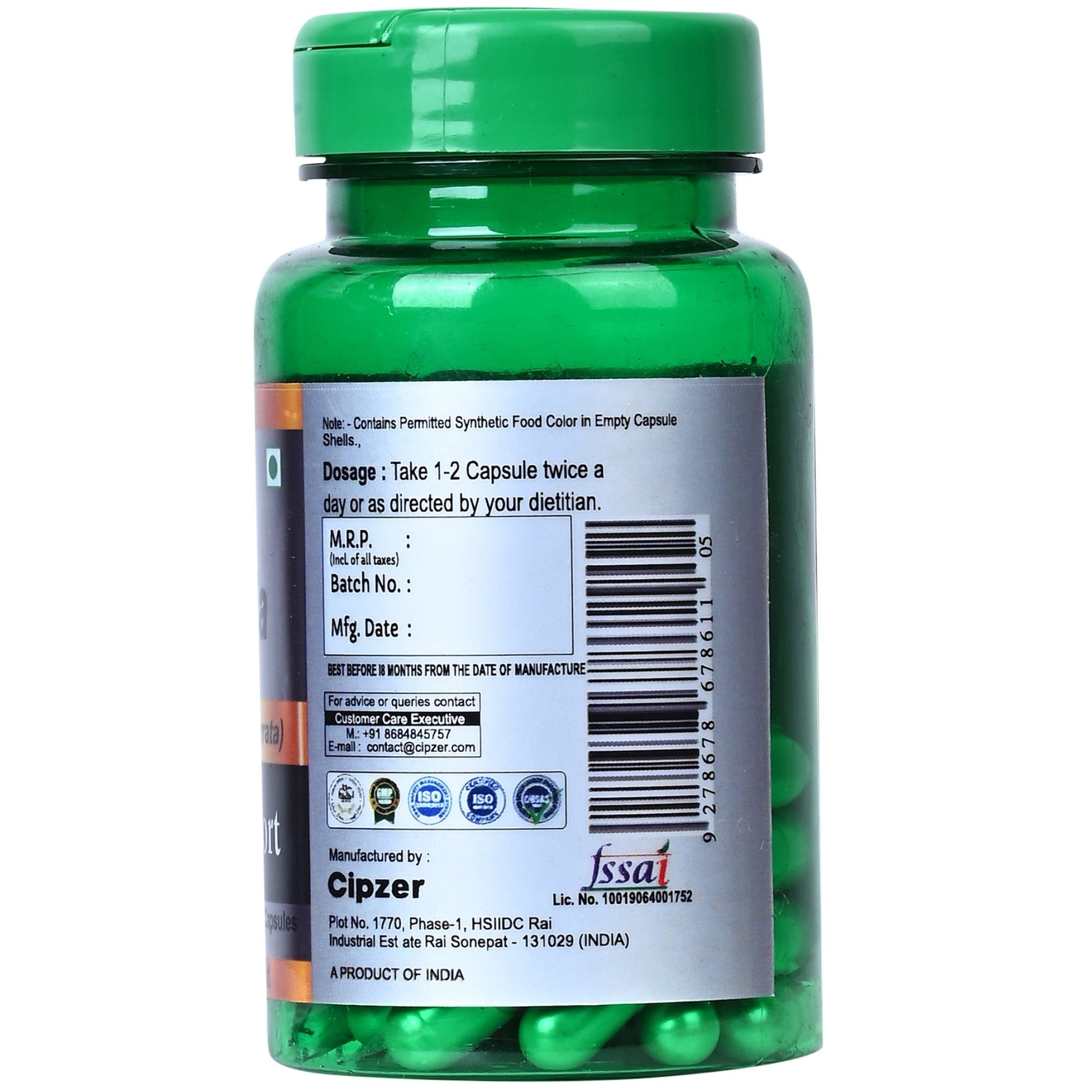 Cipzer Fenugreek Capsules 
