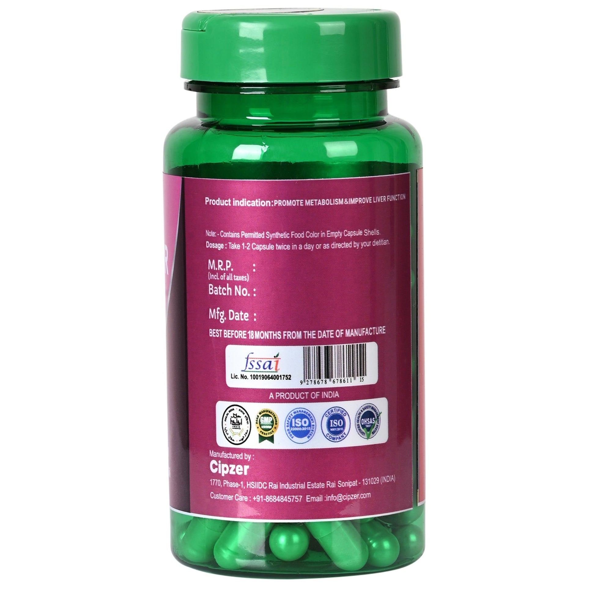 Cipzer Fatty Liver Solution Capsules 