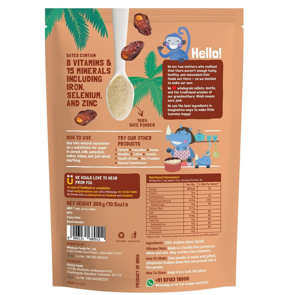 Slurrp Farm Date Powder for Little Ones. No Preservatives, No Chemicals 
