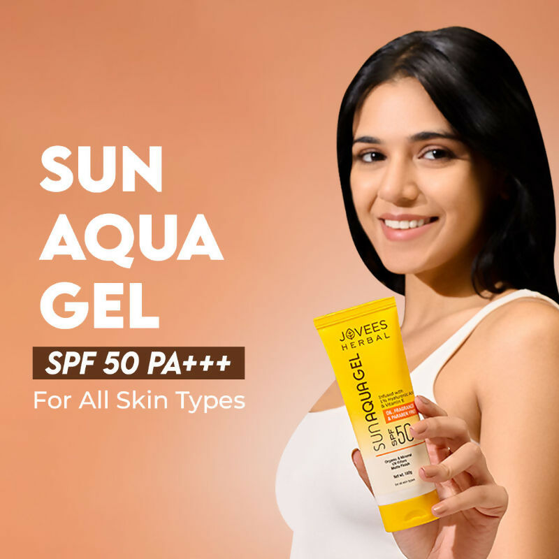 Jovees Herbal Sun Aqua Gel SPF 50 PA+++ Lightweight Texture 