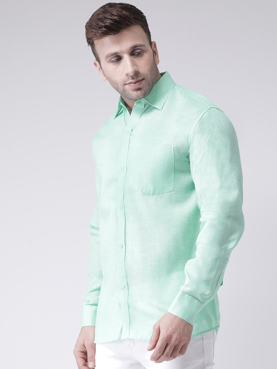 RIAG Green Men's Full Sleeves Shirt