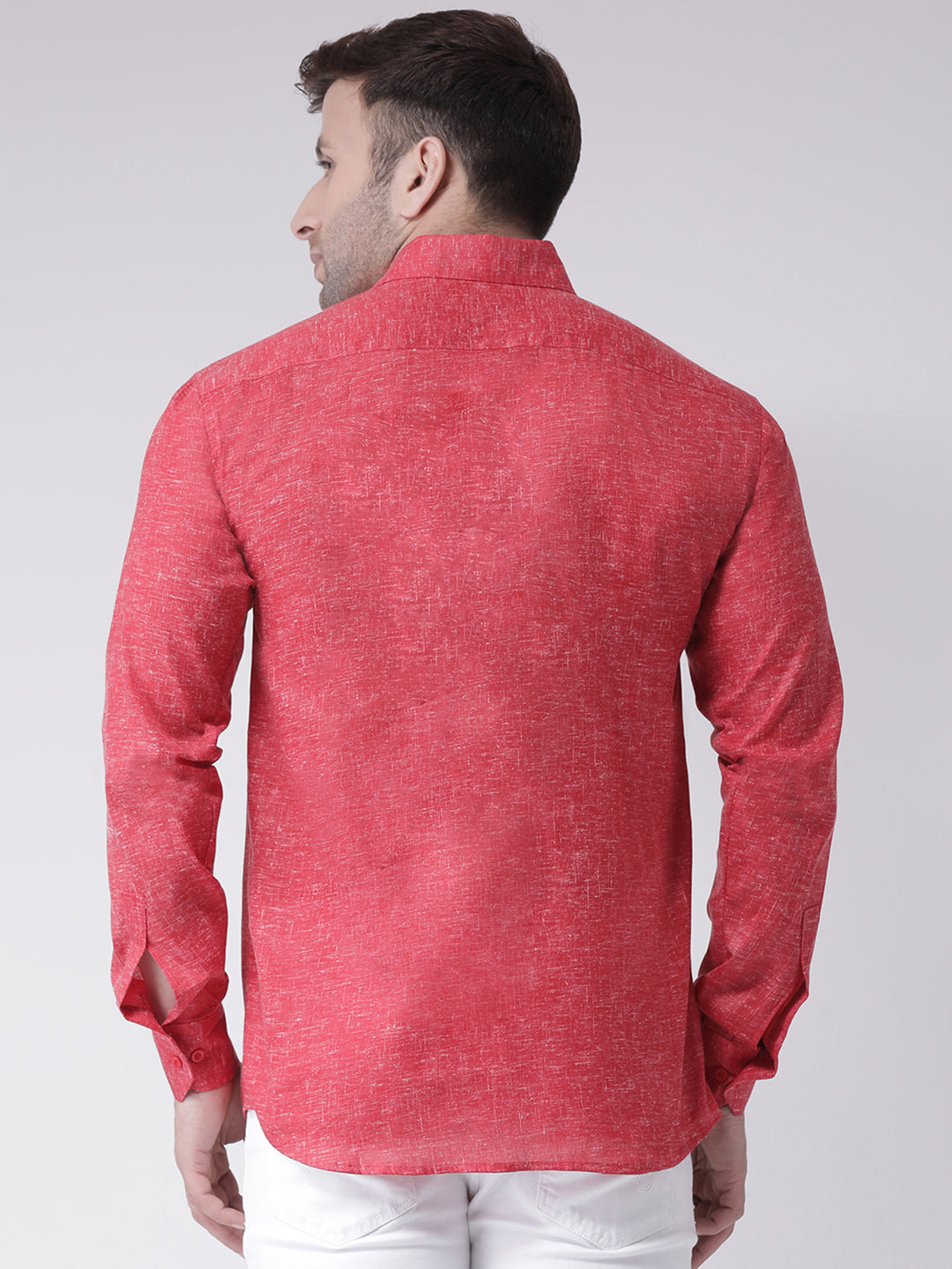 RIAG Red Men's Full Sleeves Shirt