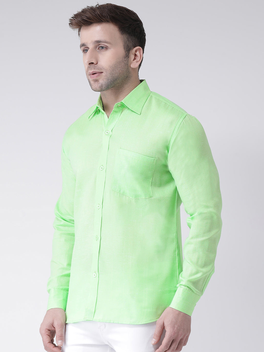 RIAG Green Men's Full Sleeves Shirt