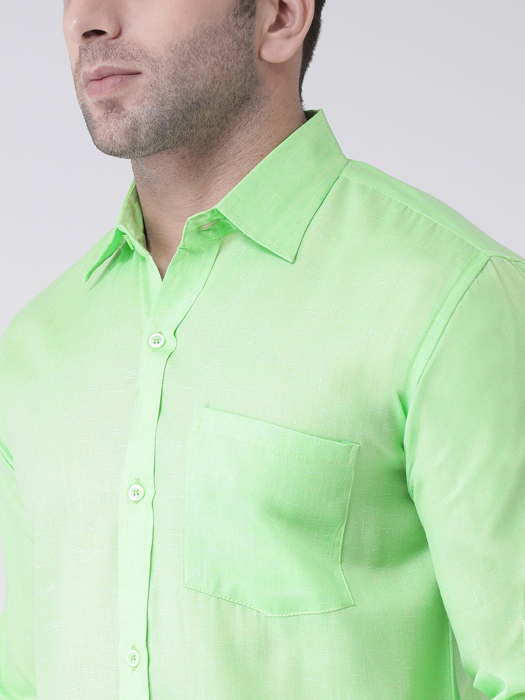 RIAG Green Men's Full Sleeves Shirt
